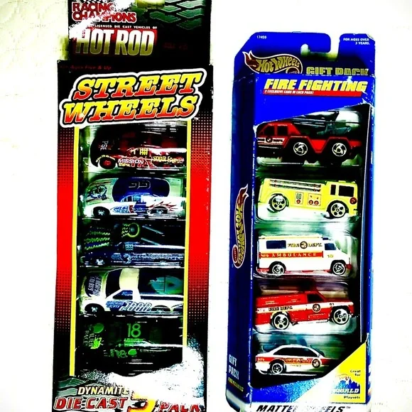 DONATED  Hot Wheels NEW Die cast Vintage Fire Fighter & Racing Street Wheels - Picture 3 of 14